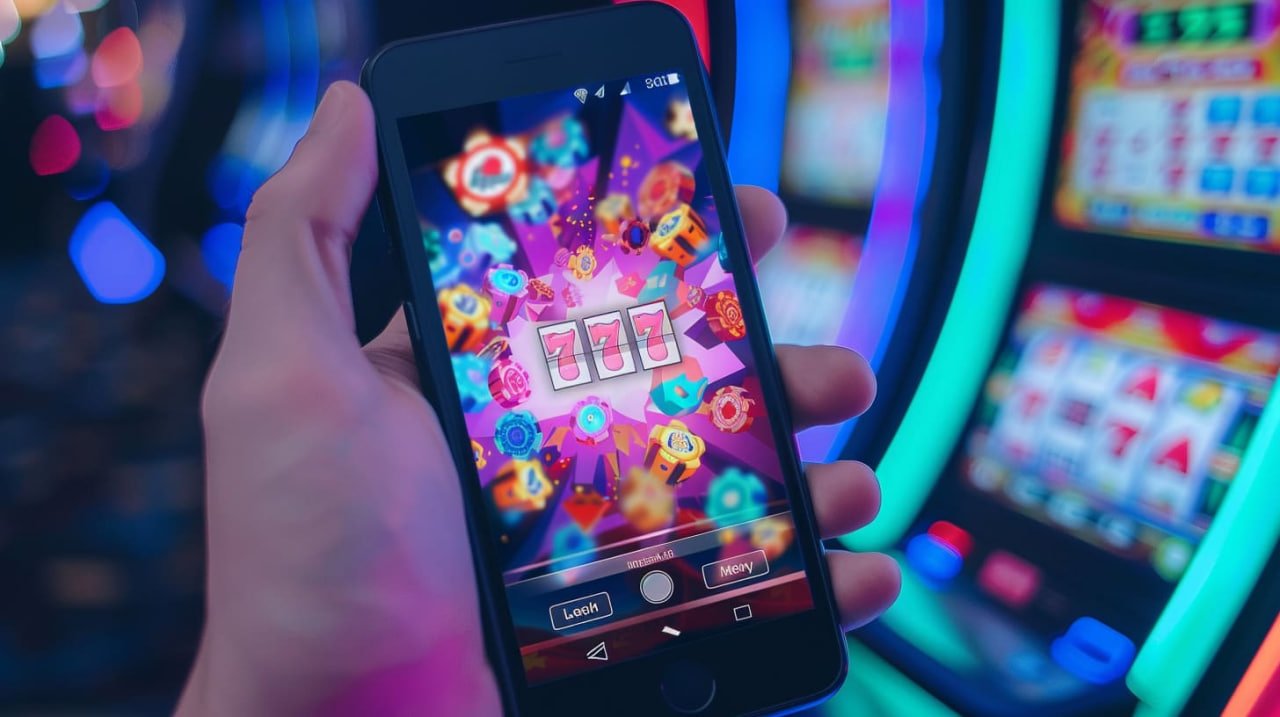 Pengguna membaca kategori slot di ponsel